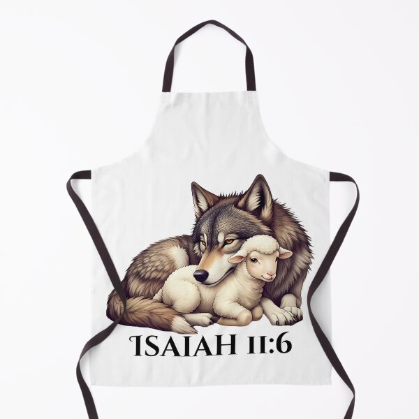Item preview, Peaceful Prophecy: The Wolf Dwells with the Lamb - Isaiah 11:6 designed and sold by jglobal360.