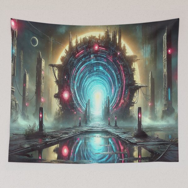 Item preview, AI generated portal, dystopian fantasy designed and sold by AI-this-is-AI.