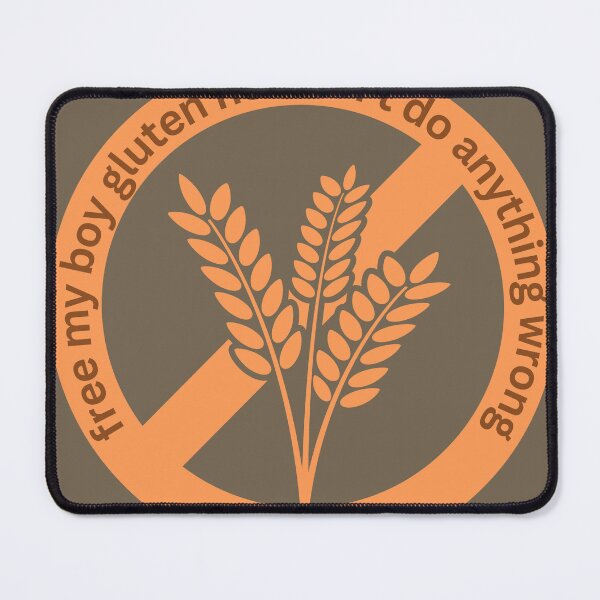 Item preview, Free my boy gluten badge designed and sold by Pink Ribbon.
