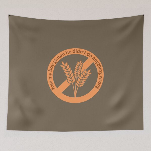 Item preview, Free my boy gluten badge designed and sold by Pink Ribbon.
