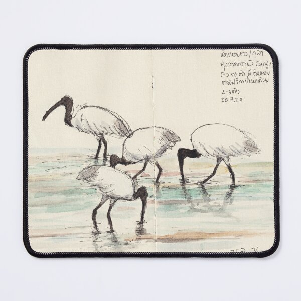 Item preview, Black headed Ibis birds designed and sold by BirdsAndBrush.