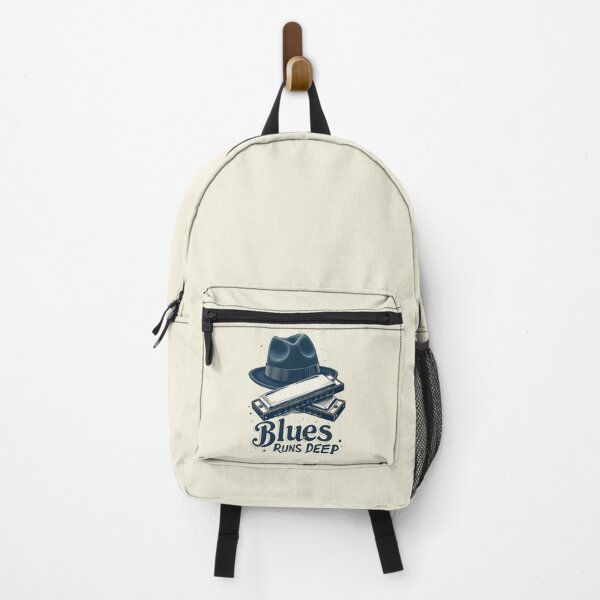Item preview, Blues Runs Deep: Harmonica and Hat Design designed and sold by Jollys-ArtShop.
