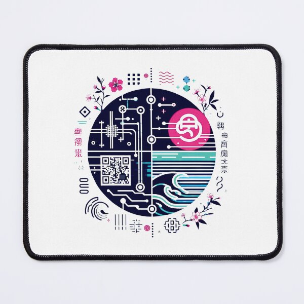 Item preview, Techno Zen Serene Techscape: Techno Circuit Waves designed and sold by jglobal360.