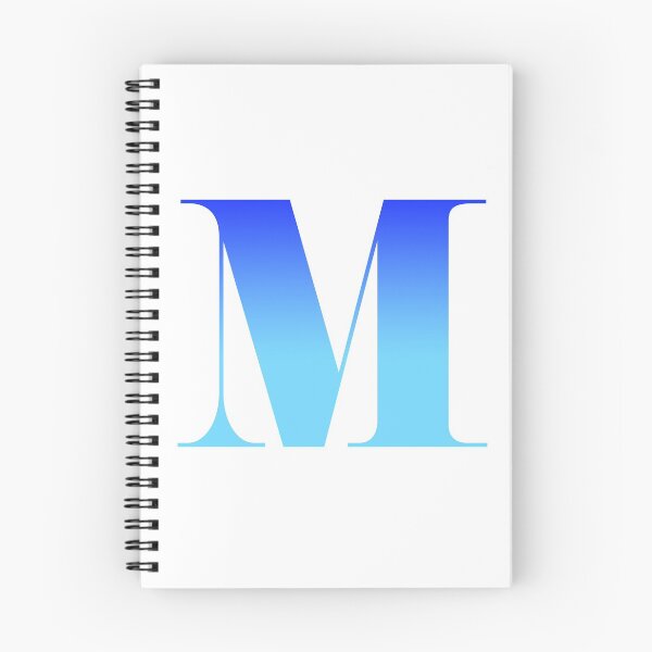 Item preview, Gradient Blue Letter M designed and sold by mlaudym.