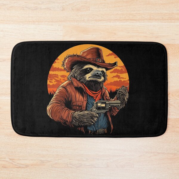 Item preview, Cowboy Sloth Design | Western-Themed Sloth Artwork | Adorable Sloth in Cowboy Hat | Fun and Playful Illustration designed and sold by StickerHavenn.