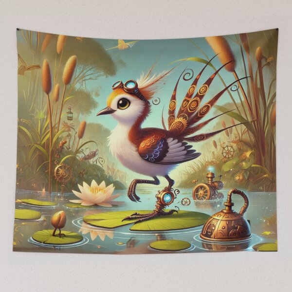 Item preview, Steampunk Pheasant-Tailed Jacana designed and sold by Sillytoe.
