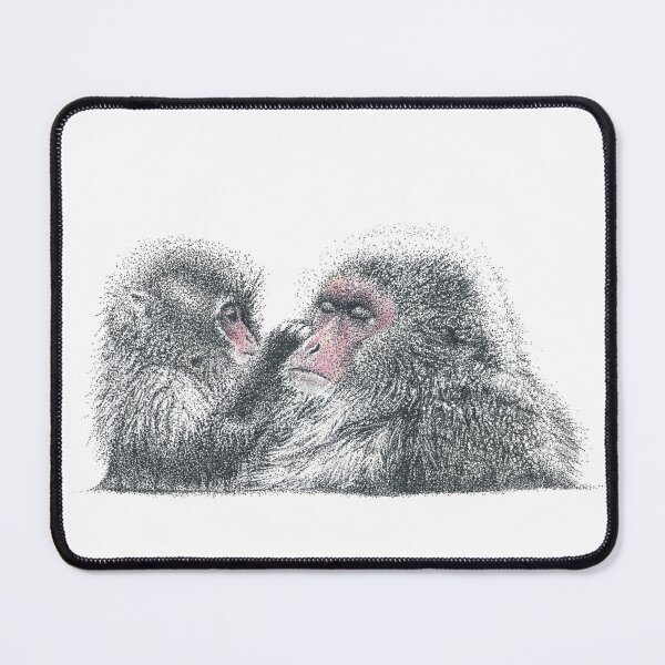 Item preview, Gorgeous Japanese Snow Monkeys (Macaque) designed and sold by Sam Morton - Heart Art.