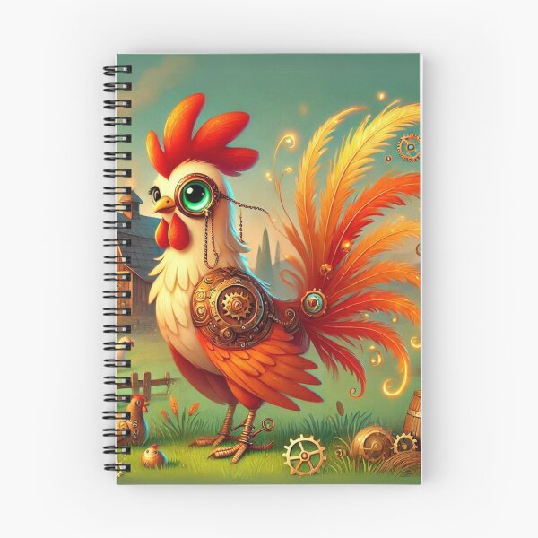 Item preview, Steampunk Phoenix Chicken designed and sold by Sillytoe.
