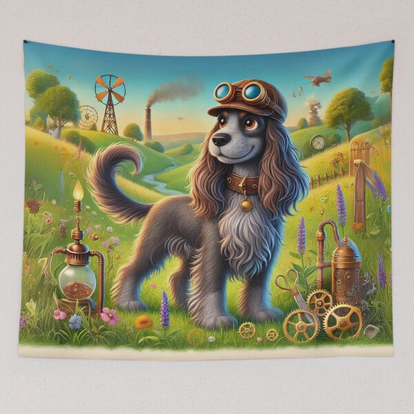 Item preview, Steampunk Picardy Spaniel designed and sold by Sillytoe.