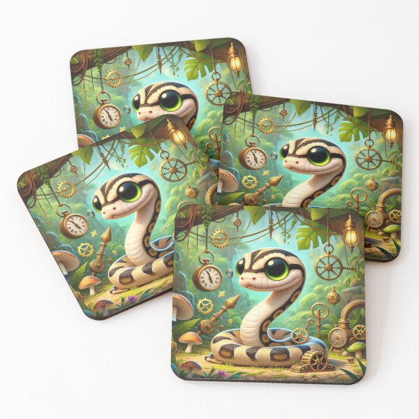 Item preview, Steampunk Pied Ball Python designed and sold by Sillytoe.