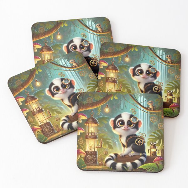 Item preview, Steampunk Pied Tamarin designed and sold by Sillytoe.