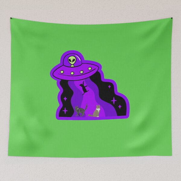 Item preview, Alien Ship with Cats designed and sold by spinningvisions.