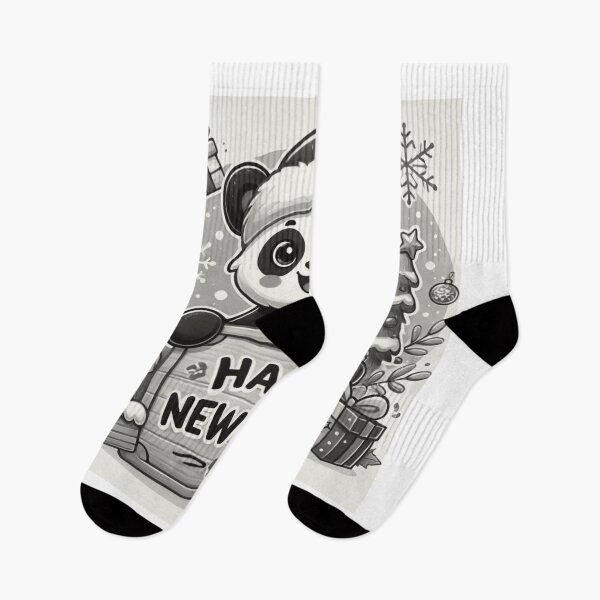 Item preview, Cute Panda  Black and White New year Illustration designed and sold by choder61.