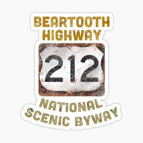 Beartooth Highway Yellowstone National Park Sticker