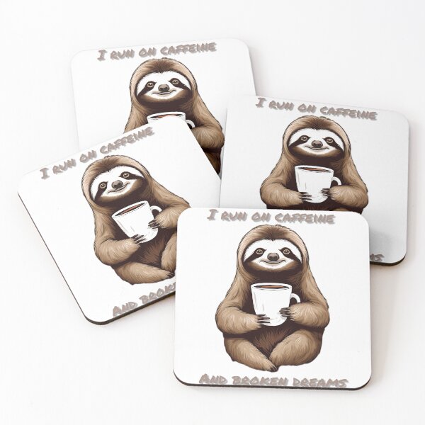 Item preview, Coffee Sloth designed and sold by Dose of Dysfunction.