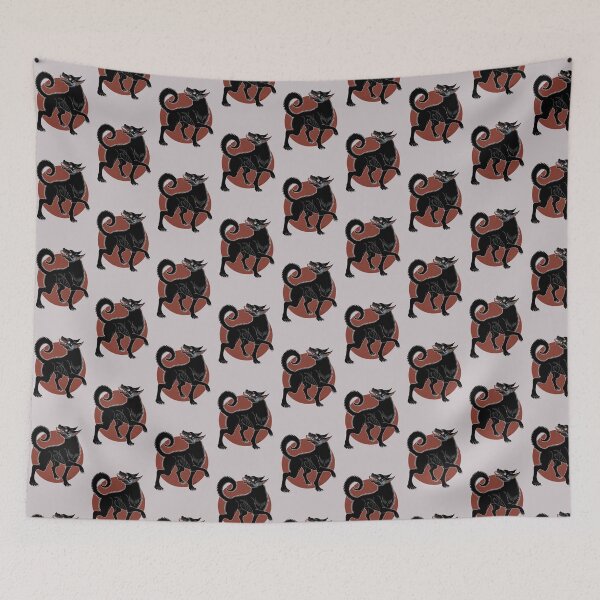 Item preview, Fenrir Wolf in Kamasan Style designed and sold by svthyp.