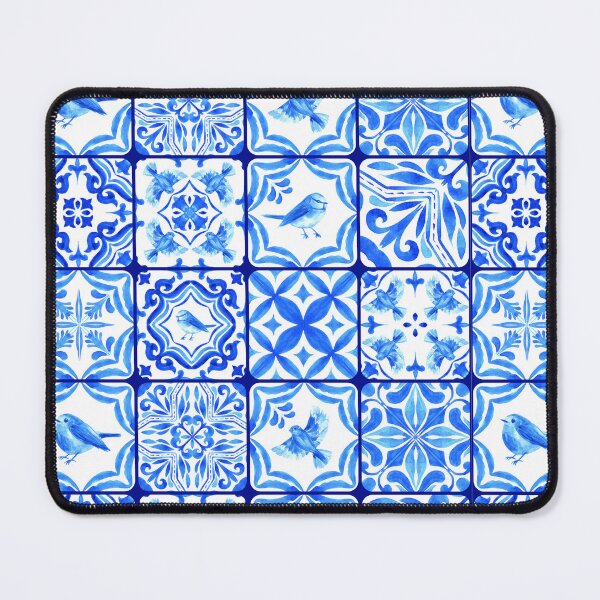Item preview, Blue Boho Tile designed and sold by Sable Designs.