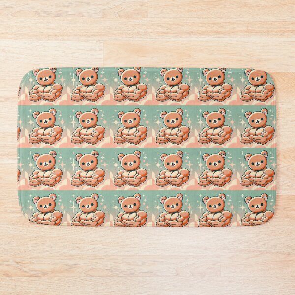 Item preview, Buff Kuma - Brolic Rilakkuma designed and sold by SLICEDBANANAS.