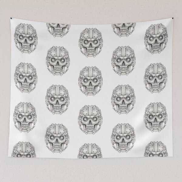 Item preview, Cyberpunk skull surreal art. designed and sold by Jiwsurreal.
