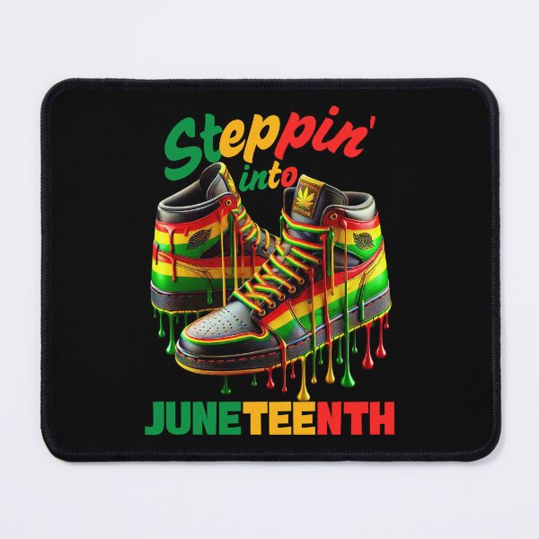 Item preview, Steppin' Into Juneteenth,Juneteenth, Black Culture,Black Lives Matter,Black History Month,African American,Black People,Black power, Afrocentric,African heritage,Black culture,Black man,Black women designed and sold by FlexiPrints.