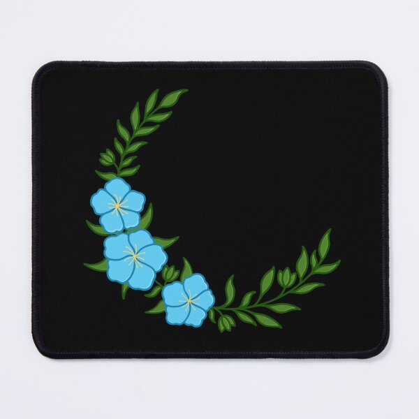 Item preview, Beautiful Crescent of Blue Flowers designed and sold by AroAxel.