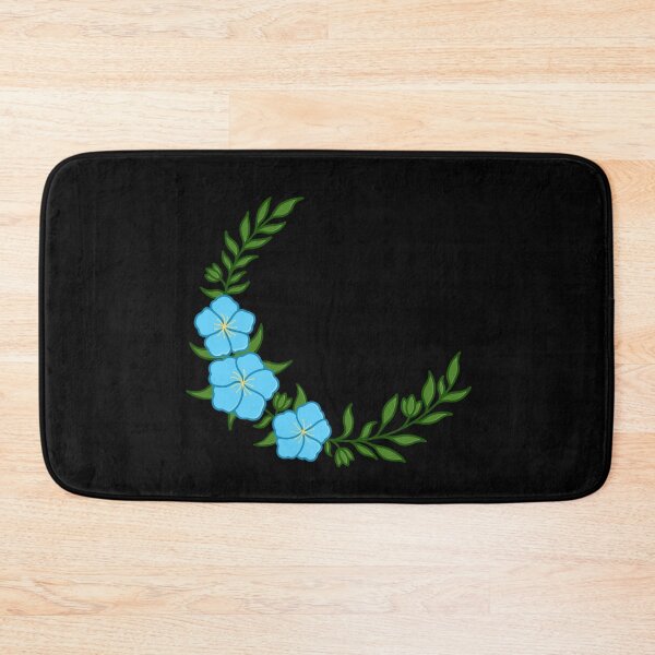 Item preview, Beautiful Crescent of Blue Flowers designed and sold by AroAxel.