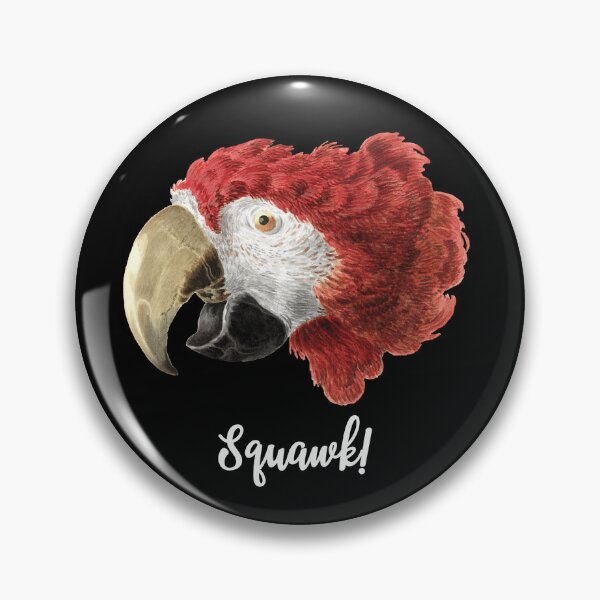 Item preview, Squawky Parrot (white text) designed and sold by monkeyfracas.
