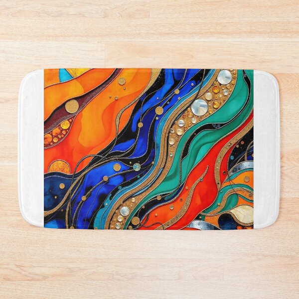Item preview, Flowing Harmony: Vibrant Abstract Glasswork designed and sold by Bilikaru.