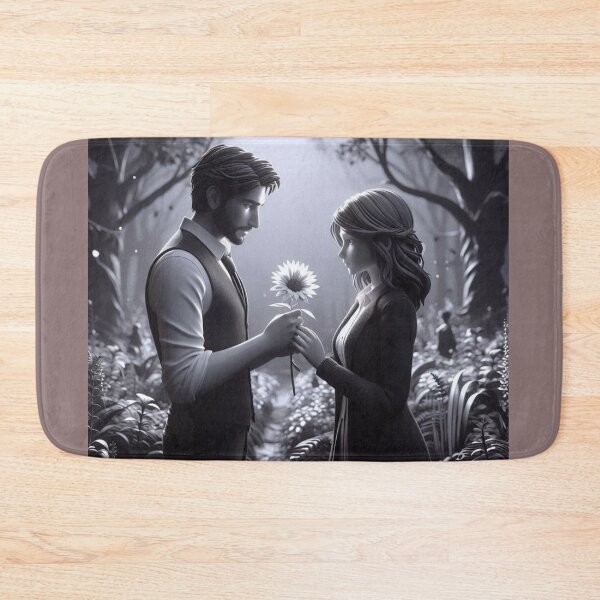 Item preview, Couple with Flowers in a Forest Romantic Moments designed and sold by choder61.