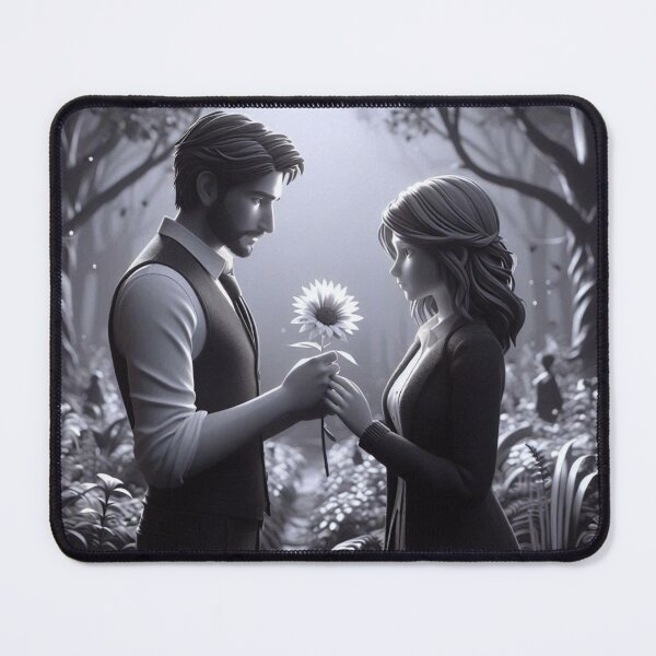 Item preview, Couple with Flowers in a Forest Romantic Moments designed and sold by choder61.