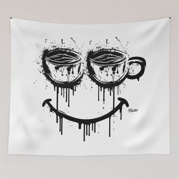Item preview, XD Smiley Coffee Lover | Espresso Cappucino Cold Drip Moccachino Macciato Latte Graffiti Art Coffee is Life designed and sold by GetContented.