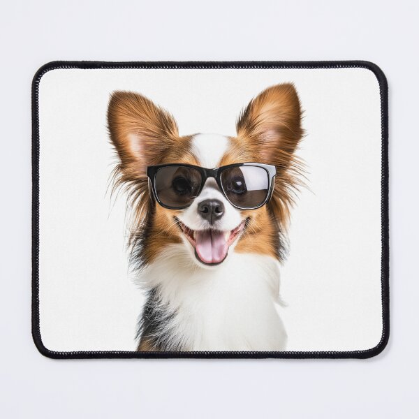 Item preview, Funny cool Papillon Dog wearing sunglasses designed and sold by LazyOwlStore.