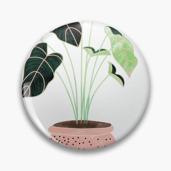 Artikelvorschau, Heimpflanze | Keramik Botanischer Übertopf Illustration | Minimale böhmische Aquarellmalerei Polka Dot entworfen und verkauft von 83oranges.com.