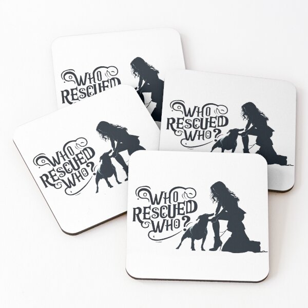 Item preview, Who rescued who? designed and sold by  Any Mood Designs.