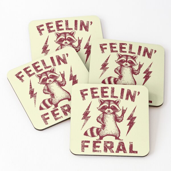 Item preview, Feeling Feral Raccoon Rock designed and sold by nookmerch97.