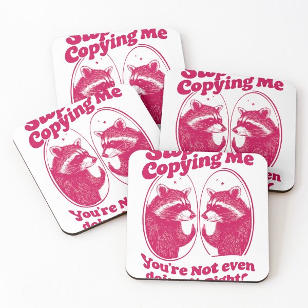 Item preview, Stop Copying Me Raccoon Vintage designed and sold by NookMerch97 .