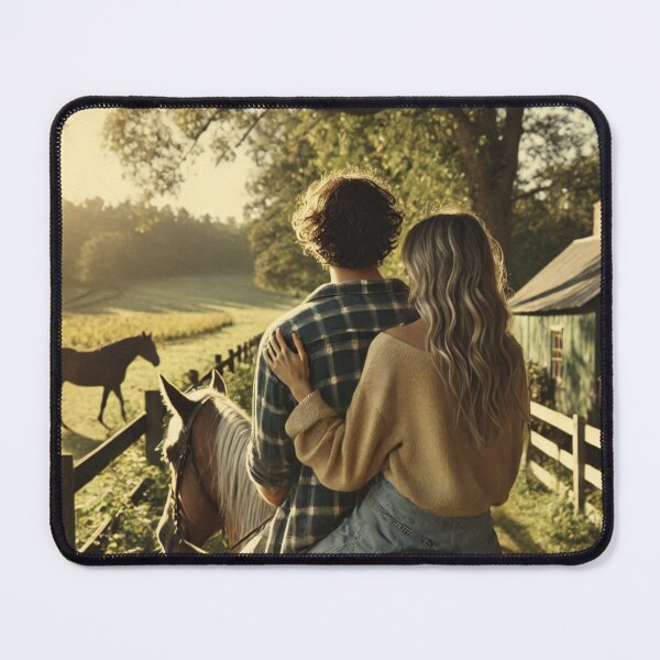Item preview, Countryside Couple Horseback Ride in the Sunshine designed and sold by choder61.