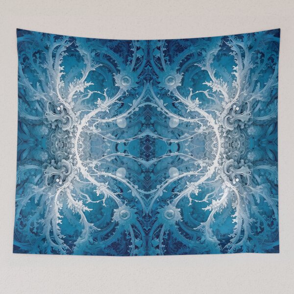 Item preview, Sacred Cosmic Flow - Blue Silver Symmetry designed and sold by Vintage Works.