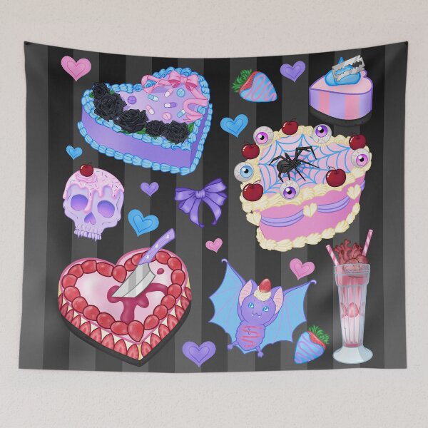 Item preview, Valentine's Cakes (pastel goth) designed and sold by Miss Lunaria.