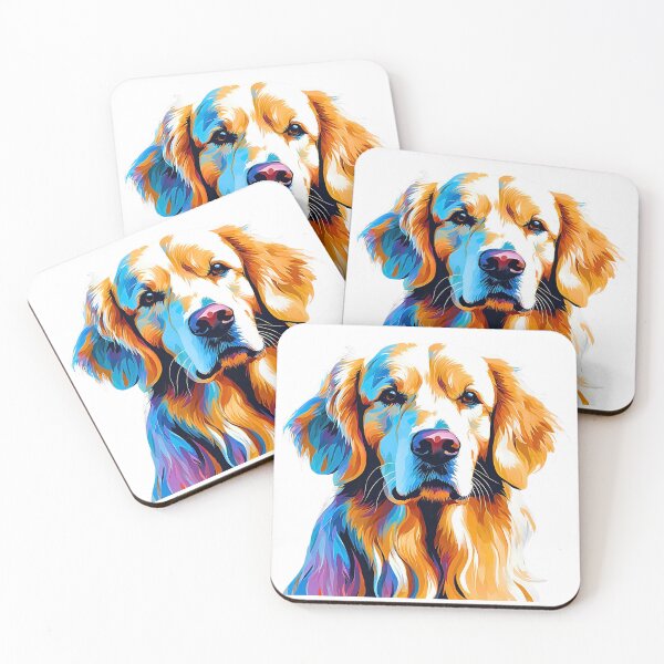 Item preview, Modern Art Golden Retriever Design – Vibrant and Heartwarming designed and sold by Fredster1966.