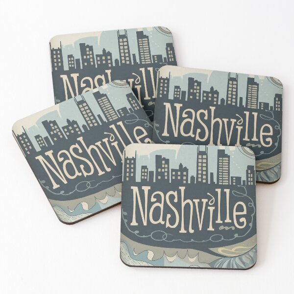 Item preview, Nashville Whimsical City Life Abstract Vintage Zentangle Art designed and sold by Witty Shirts.