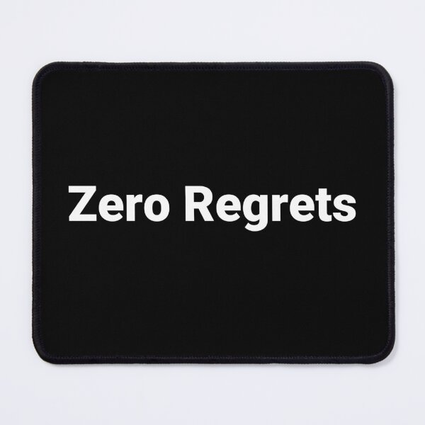 Item preview, Zero Regrets designed and sold by Text-based T-Shirts and Gifts.