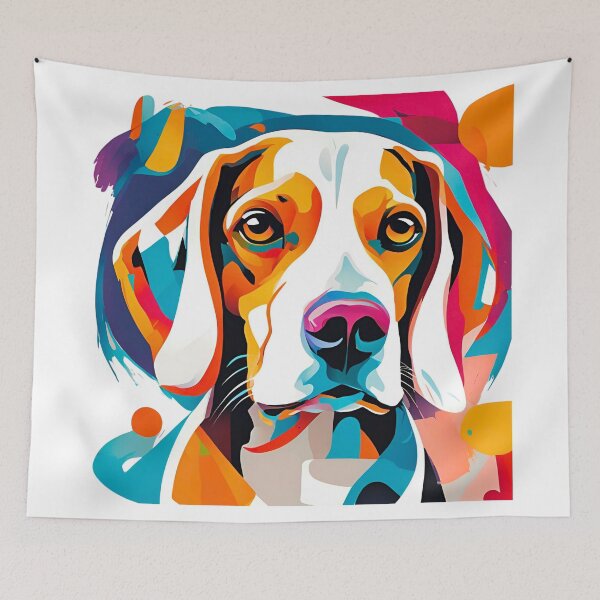 Item preview, Modern Art Beagle Design – Vibrant and Playful designed and sold by Fredster1966.