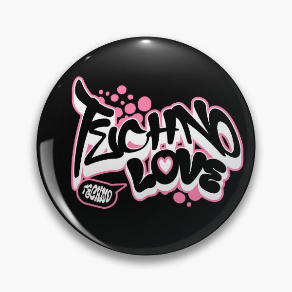 Item preview, TECHNO  - Love Graffiti Dreams (white/pink)  designed and sold by Discothreadz.