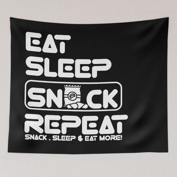 Item preview, Snackie Life: Eat, Sleep, Repeat  designed and sold by Eksama Design.