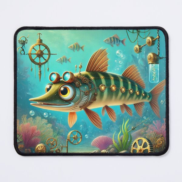 Item preview, Steampunk Pike Fish designed and sold by Sillytoe.