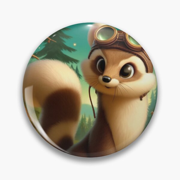 Item preview, Steampunk Pine Marten designed and sold by Sillytoe.