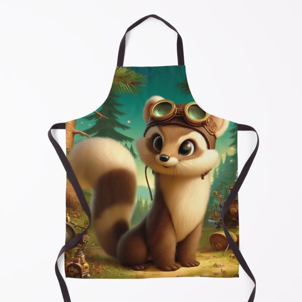 Item preview, Steampunk Pine Marten designed and sold by Sillytoe.