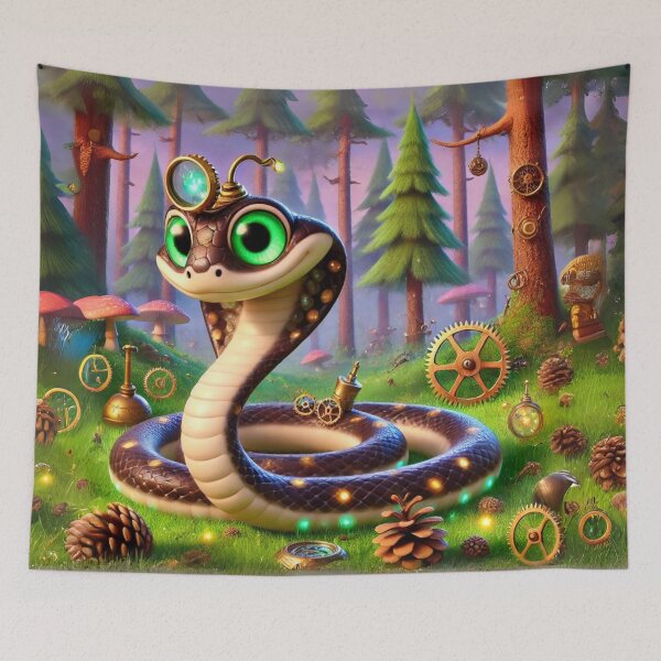 Item preview, Steampunk Pine Snake designed and sold by Sillytoe.