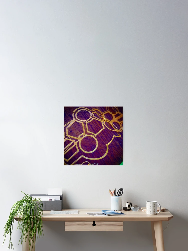 Thumbnail 2 of 3, Poster, Abstract Geometric 02 designed and sold by GrumpyAlison.